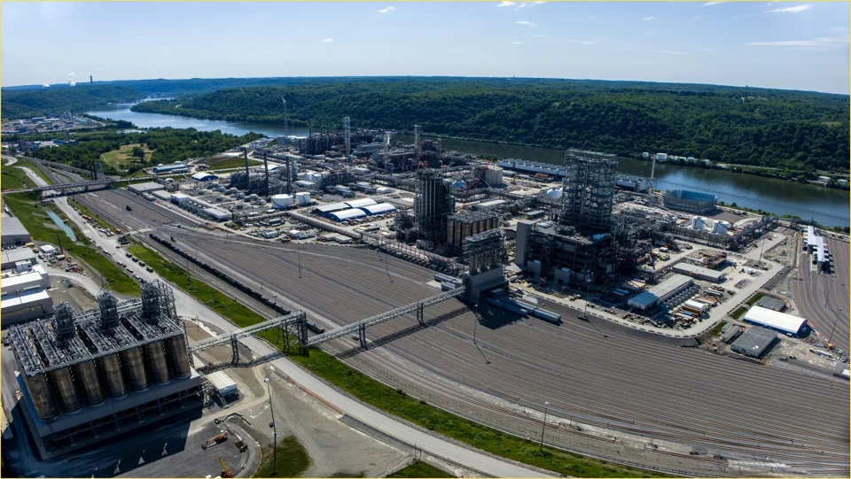 Shell Polymers Monaca 시설 전경